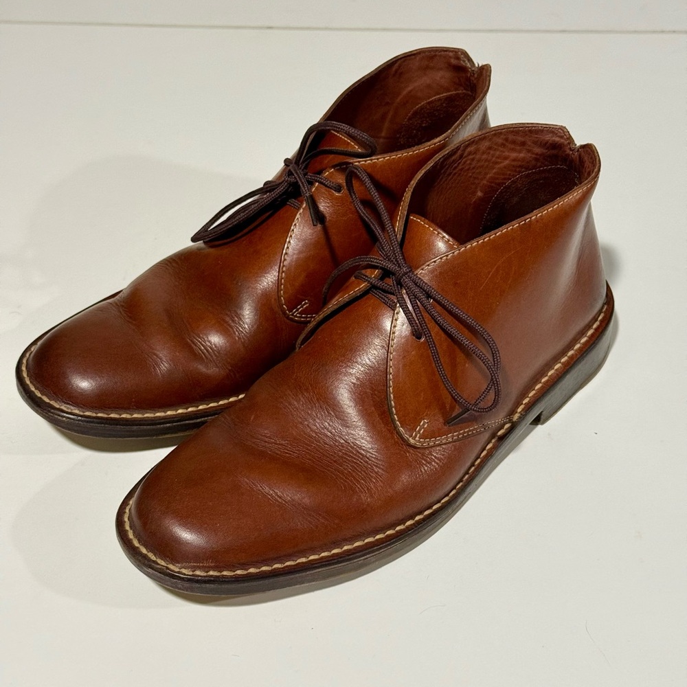 Cole Haan Brown Leather Chukka Boots